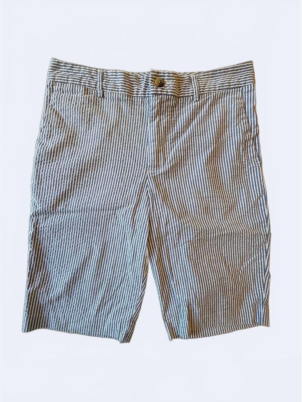 Polo Ralph Lauren Boys' Blue Striped Chino Shorts Size 14 Preppy